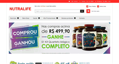 Desktop Screenshot of nutralife.com.br